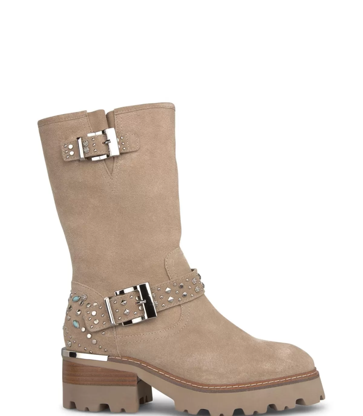 Botas Planas | Alma en Pena MEDIA BOTA CON TACHAS TRACK