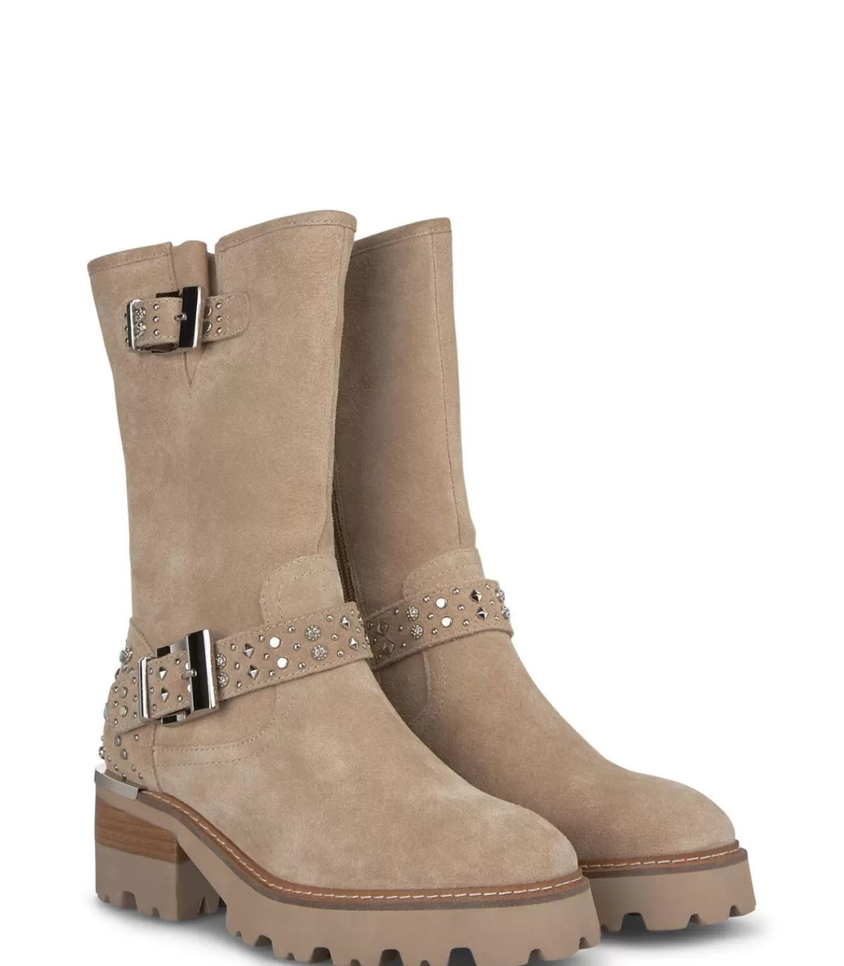 Botas Planas | Alma en Pena MEDIA BOTA CON TACHAS TRACK